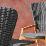 Knit High back lounge armchair – view 2