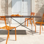 Flower Rectangular folding table 160×80 – view 2