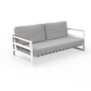 ALABAMA//ALU TWO-SEATER SOFA