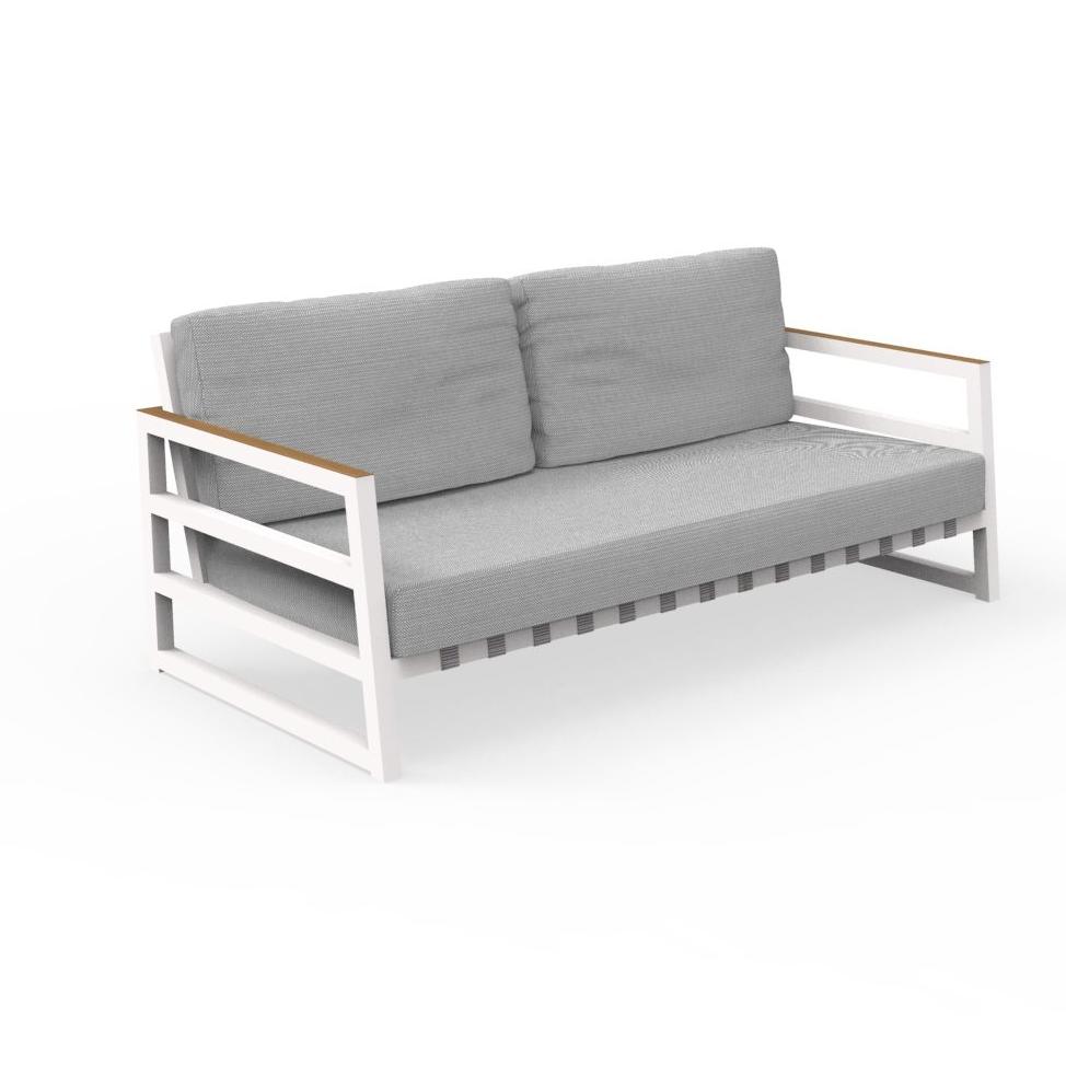 ALABAMA//ALU TWO-SEATER SOFA