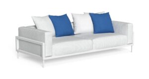 CLEOSOFT//ALU THREE-SEATER SOFA