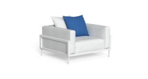 CLEOSOFT//ALU LIVING ARMCHAIR