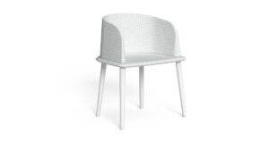 CLEOSOFT//ALU PADDED TUB CHAIR