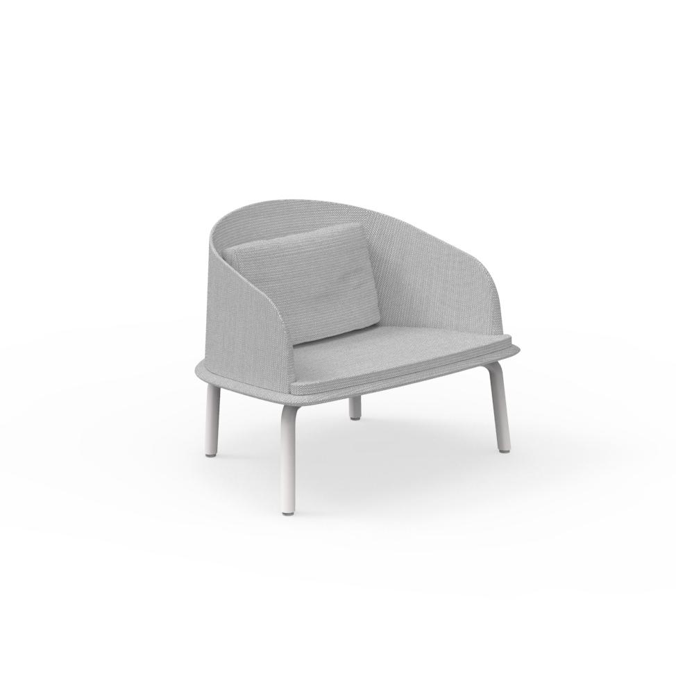 CLEOSOFT//ALU LOUNGE ARMCHAIR