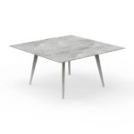 CLEOSOFT//ALU 150×150 DINING TABLE