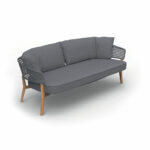 MOON//TEAK TWO-SEATER SOFA