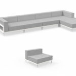 CLEOSOFT//ALU MODULAR SOFA – view 2