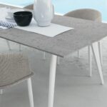 CLEOSOFT//ALU 150×150 DINING TABLE – view 2