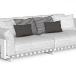 ARGO ALU 3 SEATER SOFA