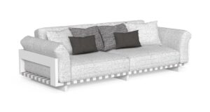 ARGO ALU 3 SEATER SOFA