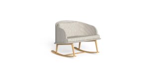CLEOSOFT WOOD ROCKING CHAIR