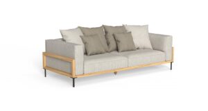 CLEOSOFT WOOD 3 SEATER SOFA
