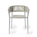 Kilt Dining armchair in steel