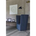Velour armchair – view 2