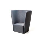 Velour armchair