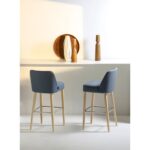 Velour barstool – view 2