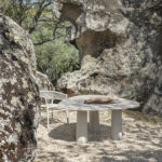 Bold triangular dining table – view 4
