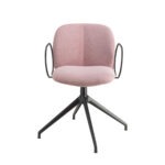 Mentha Pop armchair revolving on trestle base