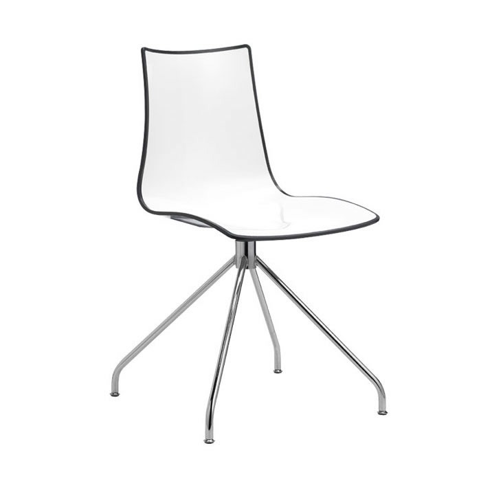 Zebra Bicolour revolving on trestle base